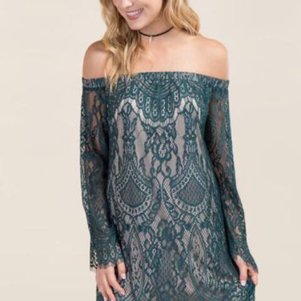 Green off should dress